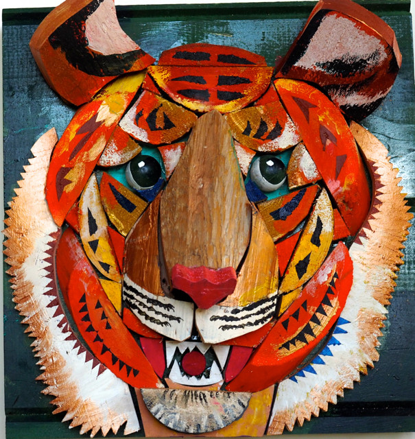 Artist and surgeon George Thaddeus Saj will have his works of art on display at Montclair Public Library, including this piece "Adolescent Tiger".